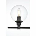Cling 110 V E12 Two Light Vanity Wall Lamp, Black CL3478392